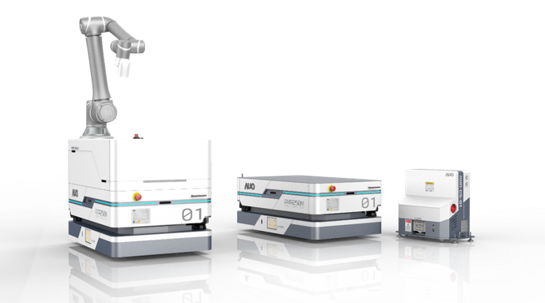 金年会數位開發的自主式移動機器人（AMR250M），搭配全向輪並結合AI演算法、2D LiDAR、3D攝影機等技術，協助客戶實現產線全自動化